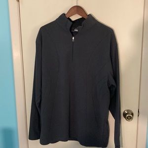 Mens XL Nike Golf Therma Fleece Grey Pullover Great Condition